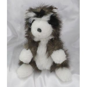 Doudou Peluche Raton Laveur Blanc Marron Gris Cp - Occasion