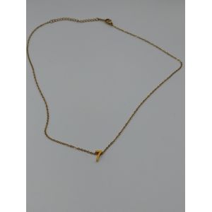 Collier M&eacute;tal Dor&eacute;,Pendentif Chiffre 7,Taille 47cm - Occasion
