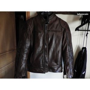 Blouson En Cuir Helston De Taille Xl Avec Sa Doublure ! Très Peux Servi Car Trop Grand Pour Moi - Occasion