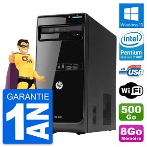 PC Tour HP Pro 3400 MT Intel Pentium G630 RAM 8Go Disque 500Go Windows 10 Wifi - Occasion