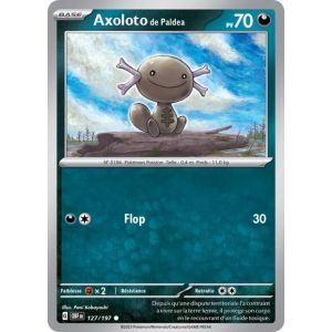 Carte Pok&eacute;mon - Axoloto De Paldea - 127/197 - Ev3 Flammes Obsidiennes - Occasion
