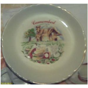 Vintage - Assiette A Fromage - " Camembert - Occasion