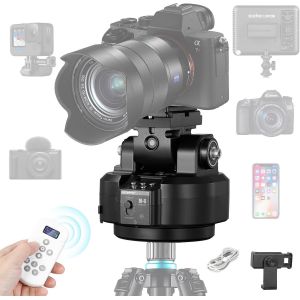 M6 Tête de trépied panoramique électrique motorisée à 360 degrés avec pince pour téléphone et télécommande AI Face Tracking Reconnaissance des gestes AB Deux points pour DSLR,Trépied,Téléphone - Occasion
