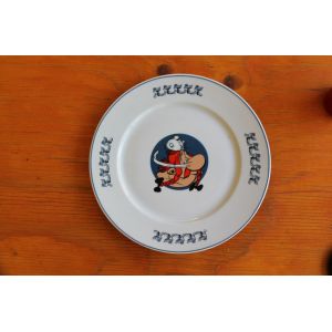 Asterix - Assiette A Dessert Obelix Table Et Couleurs-1994 - Occasion