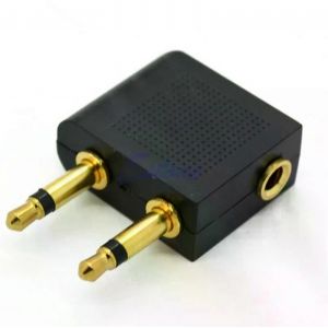 Adaptateur casque Avion Compagnie aérienne Voyage Prise casque Jack Adaptateur audio Convertisseur Prise jack 35mm Connecteur casque - Occasion