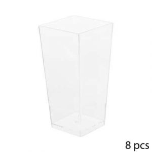 Verrines Plastiques Carrees X8 - Occasion