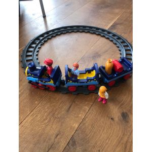 Train Playmobil Avec Rails Et Personnes - Occasion