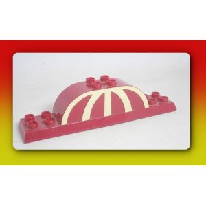 Pi&egrave;ce de rechange - Disney Cars Piston Cup - Partie sup&eacute;rieure arche vainqueur - LEGO DUPLO set 7767 - 2007 - Occasion