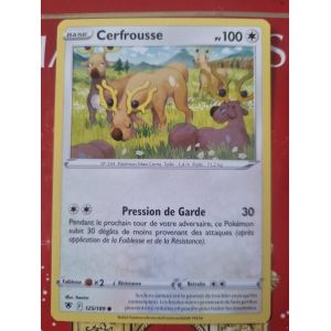 Carte Pok&eacute;mon Cerfrousse &ndash; Pv 100 &ndash; Type Incolore &ndash; Carte Officielle Fran&ccedil;aise - Occasion