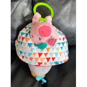 DOUDOU R&Eacute;VERSIBLE LOUP COCHON LILLIPUTIENS - Occasion