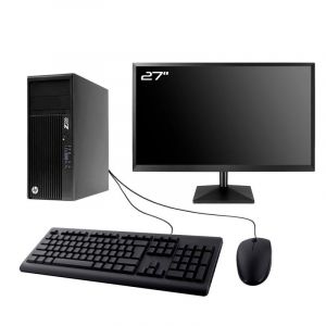 PC HP Z230 Gaming Ecran 27" RTX 3050 i5-4570 RAM 16Go 1To SSD Windows 11 Wifi - Occasion