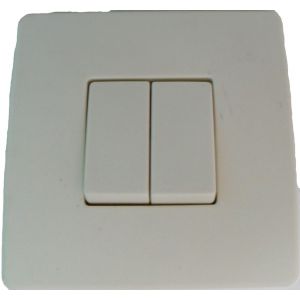 Double Va-Et-Vient Blanc / ivoirine-Neptune - Legrand - Occasion