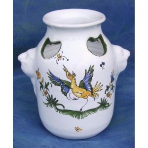 Pot brosse &agrave; dents pour la salle de bains Fa&iuml;ence de Moustiers - Occasion