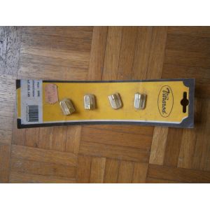 SUPPORTS DORES AUTOCOLLANTS POUR TRINGLES A RIDEAUX PLATES LOT DE 4 - Occasion