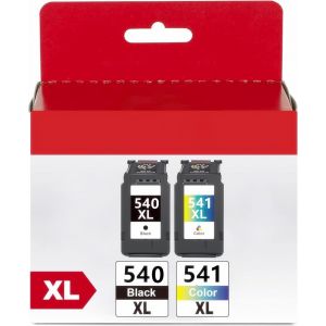 PG-540XL CL-541XL Remplacement pour Cartouche Canon 540 et 541 xl encre Canon 540 et 541 compatibles pour Canon PIXMA MG3650 MG3550 MG4250 Imprimante (1 Noir, 1 Tri-Couleur) - Occasion