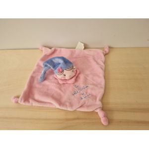 Doudou Fille Fée Lutin Bleu Rose Kimbaloo - Occasion