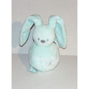 Doudou Lapin Boule Bleu Pastel Nattou - Occasion