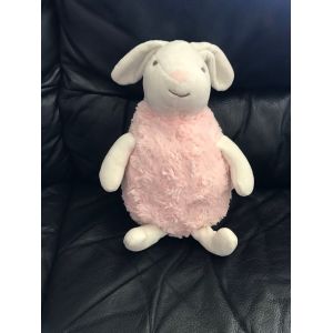 Doudou Peluche Boule Lapin Rose Atmosphera Kids 24cm - Occasion