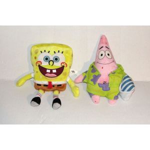 Peluche Bob L'eponge Et Patrick Viacom Doudou Tv Universal Spongebob Squarepants - Occasion