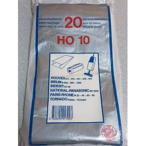 20 sacs sac aspirateur papier balai hoover 417 419 427 429 507 birum b500 b600 b1200 b 500 600 1200 Indesit nt20 nt 20 paris rhone m20 m40 m80 m90 m 20 40 80 90 tornado rafale ouragan Panasonic mc6010 - Occasion