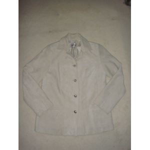 Très Jolie Veste Femme Imitation Daim Beige Arielle - Taille 38 - Occasion