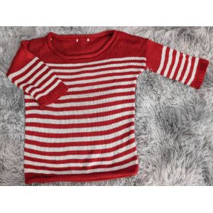 Pull Marinière Rouge M - Occasion