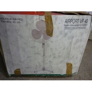 Ventilateur sur pied mat telescopique pivotant 40 cm blanc - Occasion