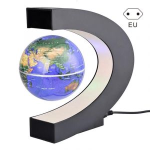 Magnétique Lévitation Floating Globe Carte du Monde 3 pouces Anti Gravity Globe LED Lumière Noël Maison Décor Bleu,Prise UE - Occasion
