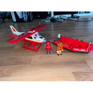 Playmobil Avion + Bateau De Sauvetage - Occasion