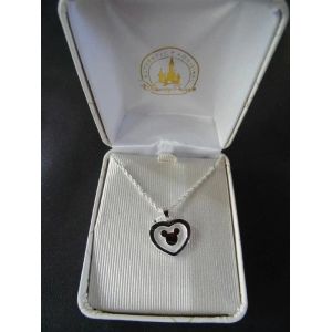 Ravissant Collier + Pendentif Minnie Dans Coeur Disney Disneyland Paris Dans Coffret - Occasion