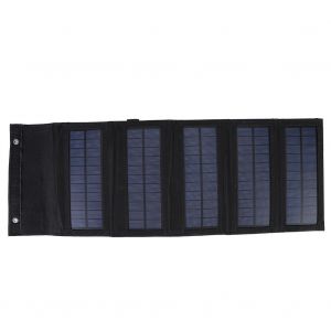 Chargeur solaire Portable et pliable, 10W, 5V, &eacute;tanche, avec Port USB, pour activit&eacute;s de plein air - Occasion