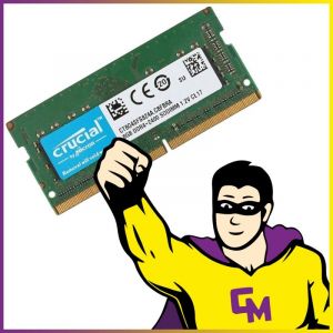 8GB RAM DDR4 Crucial CT8G4SFS824A PC4-19200 2400 Mhz SODIMM CL17 1.2V 1Rx8 PC - Occasion
