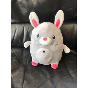 Gros doudou lapin rongeur hamster 24cm rose grix rayé simba toys benelux nicotoy - Occasion