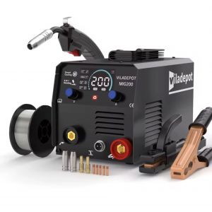 Poste &agrave; Souder MIG 200 Viladepot 3-en-1 MIG MMA TIG Sans Gaz Fil Fourr&eacute; - Occasion
