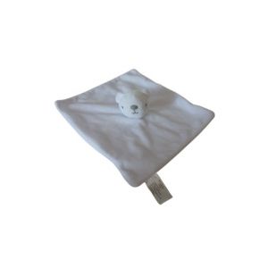Doudou Ours Blanc Plat Comme Neuf Zeeman - Occasion