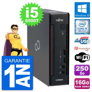 Mini PC Fujitsu Q956 Intel Core i5-6500T RAM 16Go Disque 250Go Windows 10 Wifi - Occasion