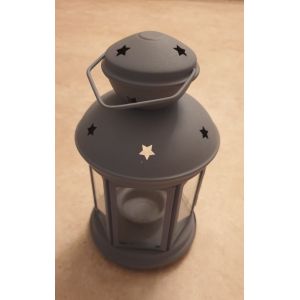 Lanterne Bougeoir &Agrave; Suspendre Ou Poser. Falot Portatif -H 20 Cm. D 12cm - Occasion