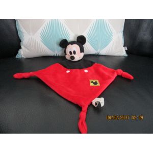 Doudou Plat Mickey Rouge Et Noir Simba Dickie Belgium - Occasion
