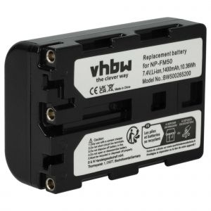 vhbw Batterie remplacement pour Sony NP-FM55H pour appareil photo (1400mAh, 7,4V, Li-ion) - Occasion