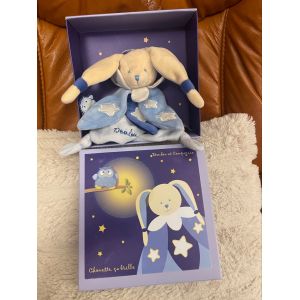 Doudou et compagnie lapin brille bleu luminescent chouette étoile conejo konijn - Occasion