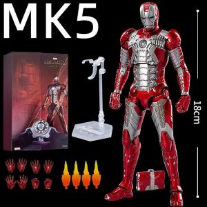 Zd Iron Man Led Mk42 Mk43 Mk44 Mk49 Mk1 Mk2 Mk3 Mk4 Mk5 Mk6 Legendes Marvel Tony Stark Avengers Figurine A Collectionner (En Boite, Mk5) - Occasion