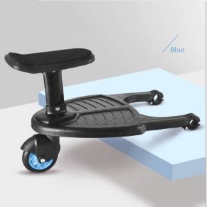 Marche Pied Pour Poussette Universelle, Mini Buggy Board Roue À 360 ° Planche Poussette Pédale Pliable (Bleu) Scb8 - Occasion