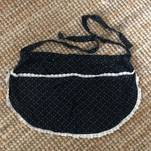 Tablier Soubrette Vintage Noir Dentelle - Occasion