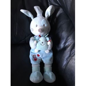 Tex Doudou Musical Chien Bleu Hérisson 28cm - Occasion