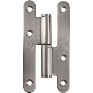 Paumelle - Lames &agrave; bouts ronds - Inox - Gauche - Jardinier Massard - 110 x 55 mm - Occasion