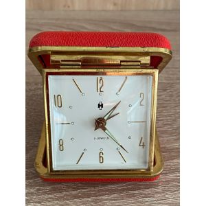 Horlogerie Suisse Vintage Pendulette R&eacute;veil De Voyage Hebe Watch Co M&eacute;canique - Occasion