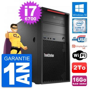 PC Tour Lenovo ThinkStation P320 i7-6700 RAM 16Go Disque Dur 2To Windows 10 Wifi - Occasion