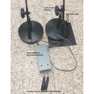 Deux micro omnidirectionnel sur pied avec leste de 8 kg et boitier adaptation alimentation standard phantom 48 volts Adapté au prise de son live. JE N'ACCEPTE QUE LES ENVOIS MONDIAL RELAIS - Occasion