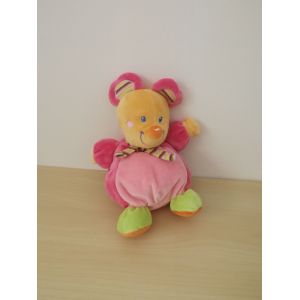 Doudou Souris Rose Multicolore Mots D'enfants - Occasion