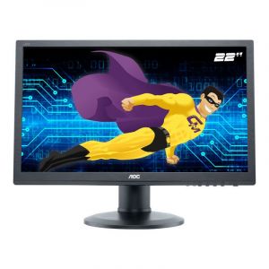 Ecran Plat PC 22" AOC E2260PQ LCD 16/10 TFT TN VGA DVI DP Widescreen 1680x1050 - Occasion